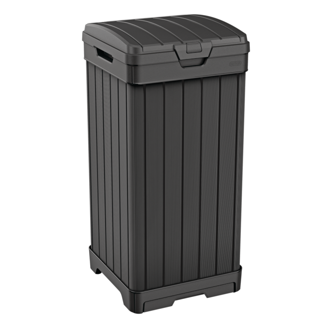 Keter Baltimore Outdoor Garbage Bin, Black, 106L Canadian Tire