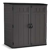 Suncast Outdoor Storage Shed, X-Large, Grey, 3001-L Front_Elevated