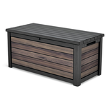 Keter Signature Brown Outdoor Storage Deck Box, 630-L Front_Three_Fourths_Angled_Left