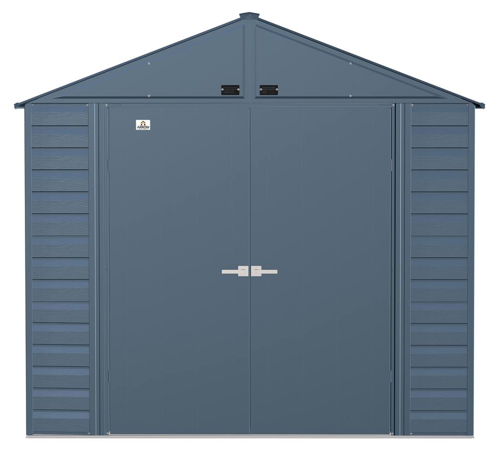 Arrow Select Galvanized Steel Storage Shed, Blue Grey, 8-ft x 8-ft  Canadian Tire