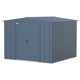 Arrow Classic - Remise de jardin en acier galvanisé, bleu gris, 8&nbsp;x&nbsp;8&nbsp;pi Front_Three_Fourths_Angled_Left