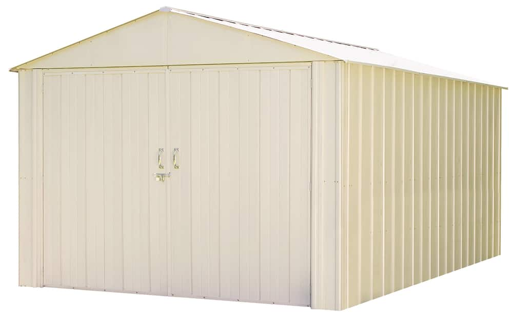 Arrow Commander Hot Dipped Galvanized Steel Storage Shed, 10-ft x 15-ft ...