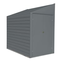 Arrow Yardsaver Steel Storage Shed, 4-ft x 7-ft, Charcoal