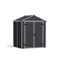 CANOPIA Multi-Function Polycarbonate Rubicon Shed, 6x5-ft Front_Angled_Right