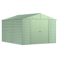 Remise utilitaire Arrow, 10 x 12 pi, vert Front_Angled_Right