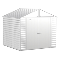 Arrow Large Shed, 8-ft x 8-ft, Light Grey