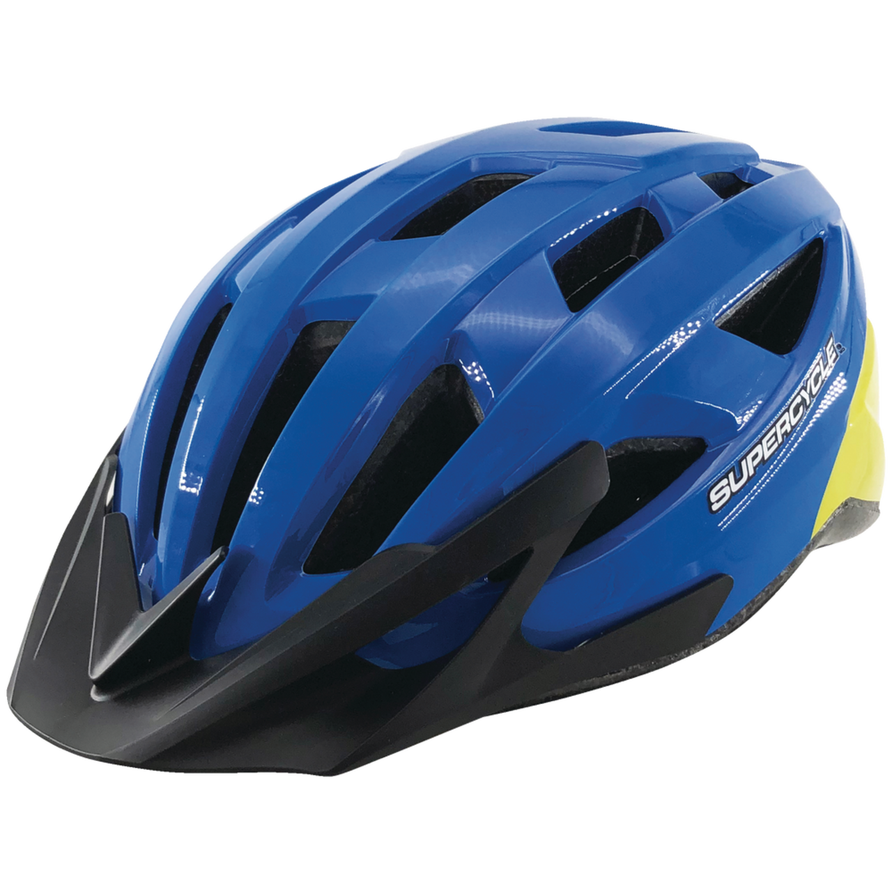 Supercycle Pursuit Bike Helmet Youth Blue Yellow