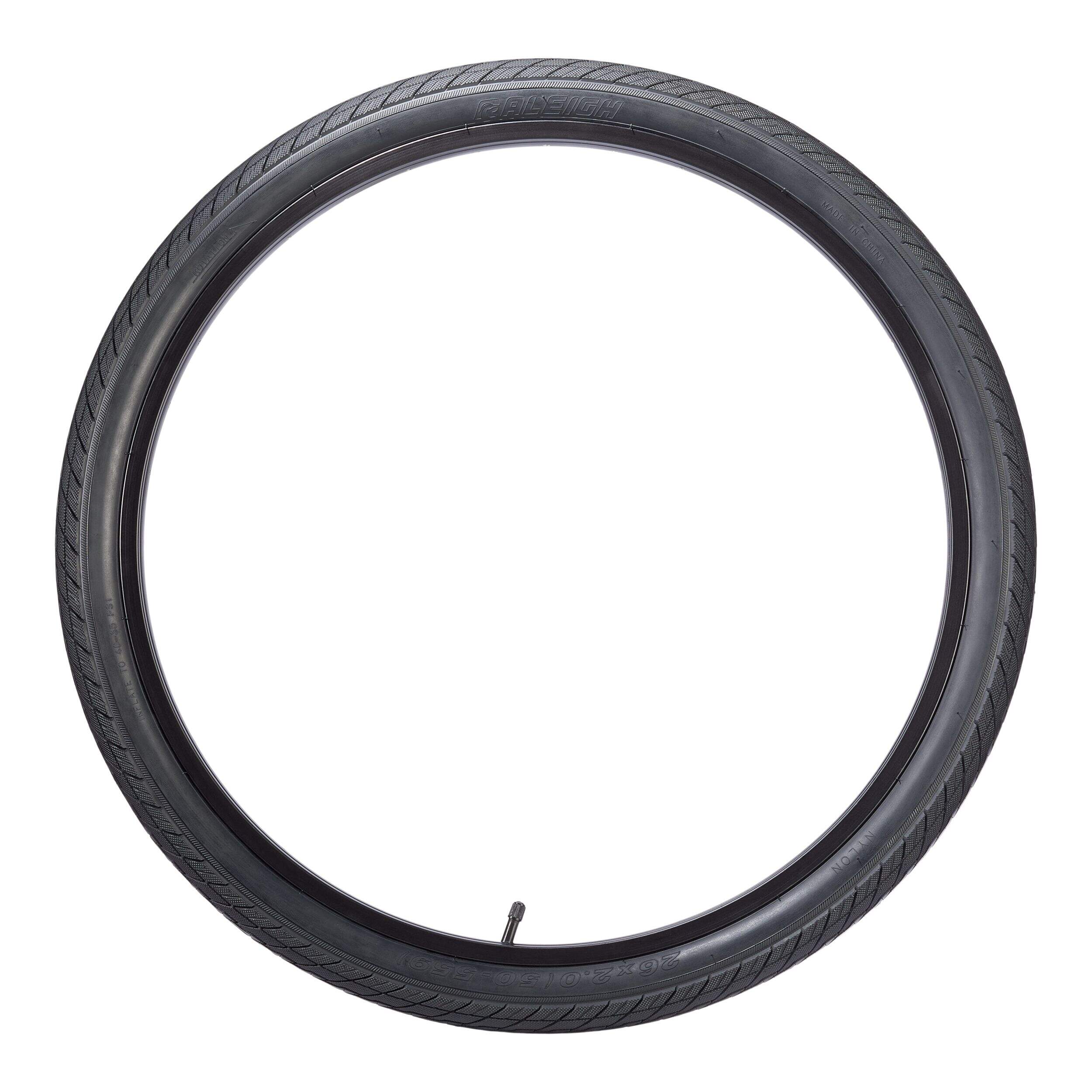 Raleigh Pavement Bike Tire, Black, 26-in x 2.0-in Side_Left