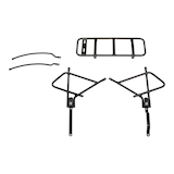 Raleigh Adjustable Rear Bike Rack, Lightweight, Aluminum, Black Composite_or_Mixed