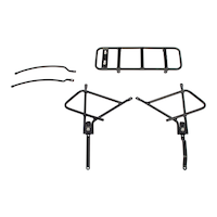 Raleigh Adjustable Rear Bike Rack, Lightweight, Aluminum, Black Composite_or_Mixed