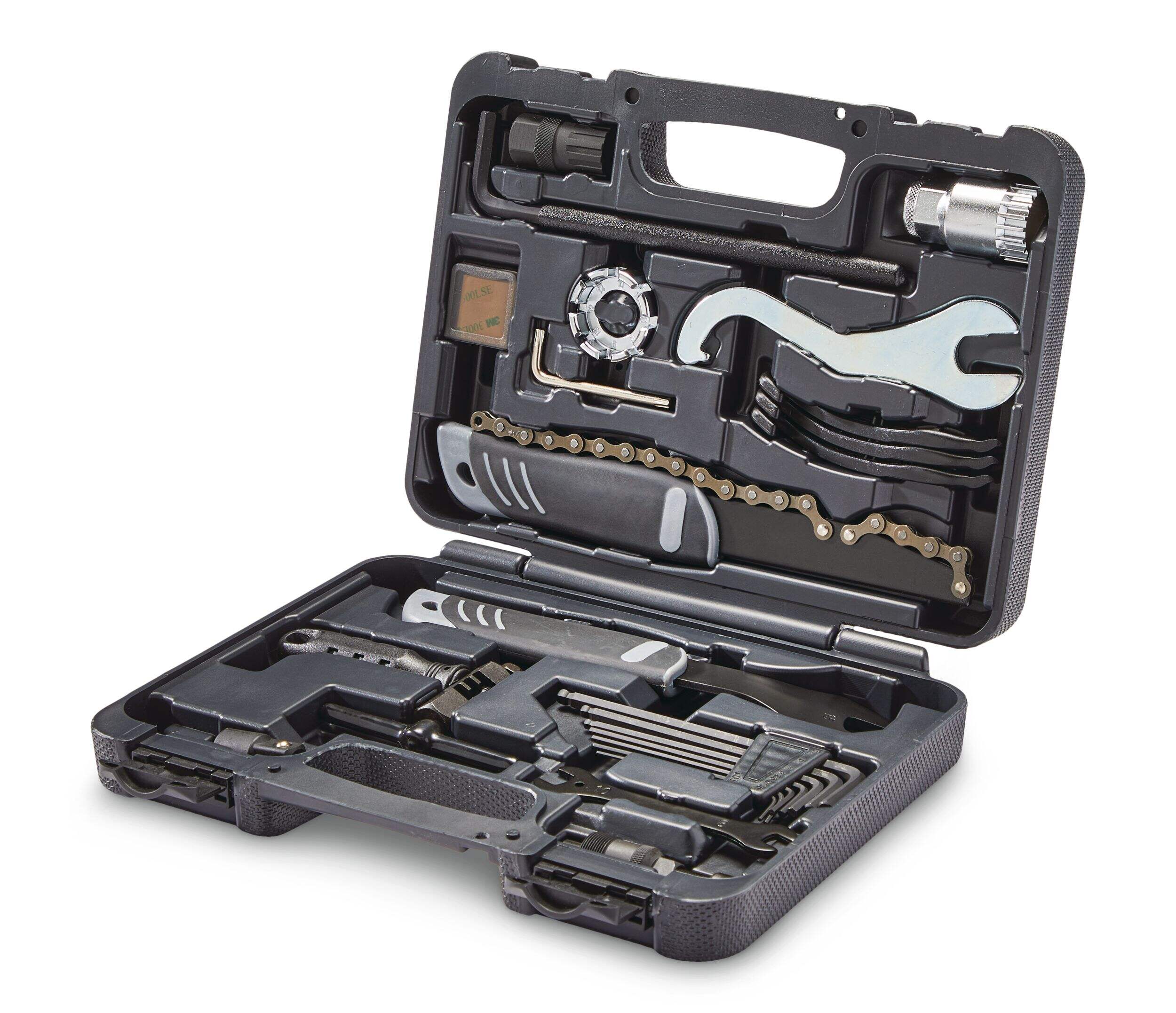 Outils avancés pour vélo Raleigh, 24 pièces, noir Front_Three_Fourths_Angled_Left