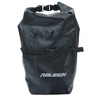 Raleigh Roll-Top Waterproof Pannier Bag, Black