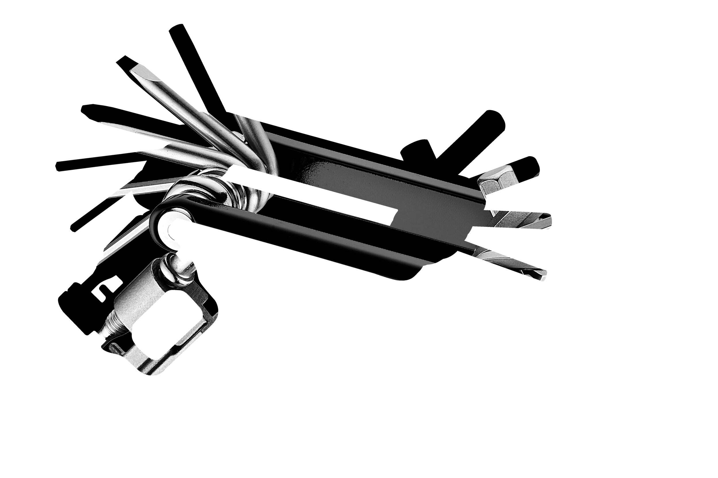 Raleigh 12-in-1 Bicycle Multi-Tool, Black Front_Angled_Left