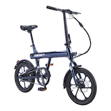 iZip Polo 36V Electric Bike with Frame-Integrated Battery & LED Display, 16-in Wheel, Blue Front_Three_Fourths_Angled_Right