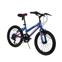 Supercycle Sketch Kids' Bike, 18-in Wheel, Blue Front_Three_Fourths_Angled_Right