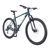 Raleigh Summit Hardtail Mountain Bike, 27.5-in Wheel, Green Front_Three_Fourths_Angled_Right