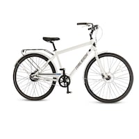 Raleigh Dobson Comfort Electric Bike, Lightweight & LCD Display-Integrated, 700C Wheels, White Front_Flat