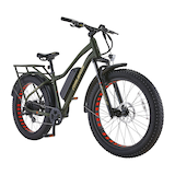 Raleigh Quanta All-Terrain Lightweight Electric Bicycle with Front & Rear Lights, 26-in Wheel, Green Front_Three_Fourths_Angled_Right