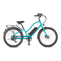 Raleigh Oceania Lightweight Electric Bicycle with Front & Rear Lights, 26-in Wheel, Blue Side_Right