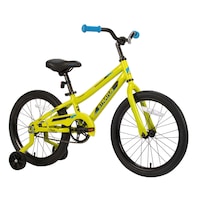 Kids' Stratus Jitterbug Bicycle, 18-in, Yellow Front_Three_Fourths_Angled_Right