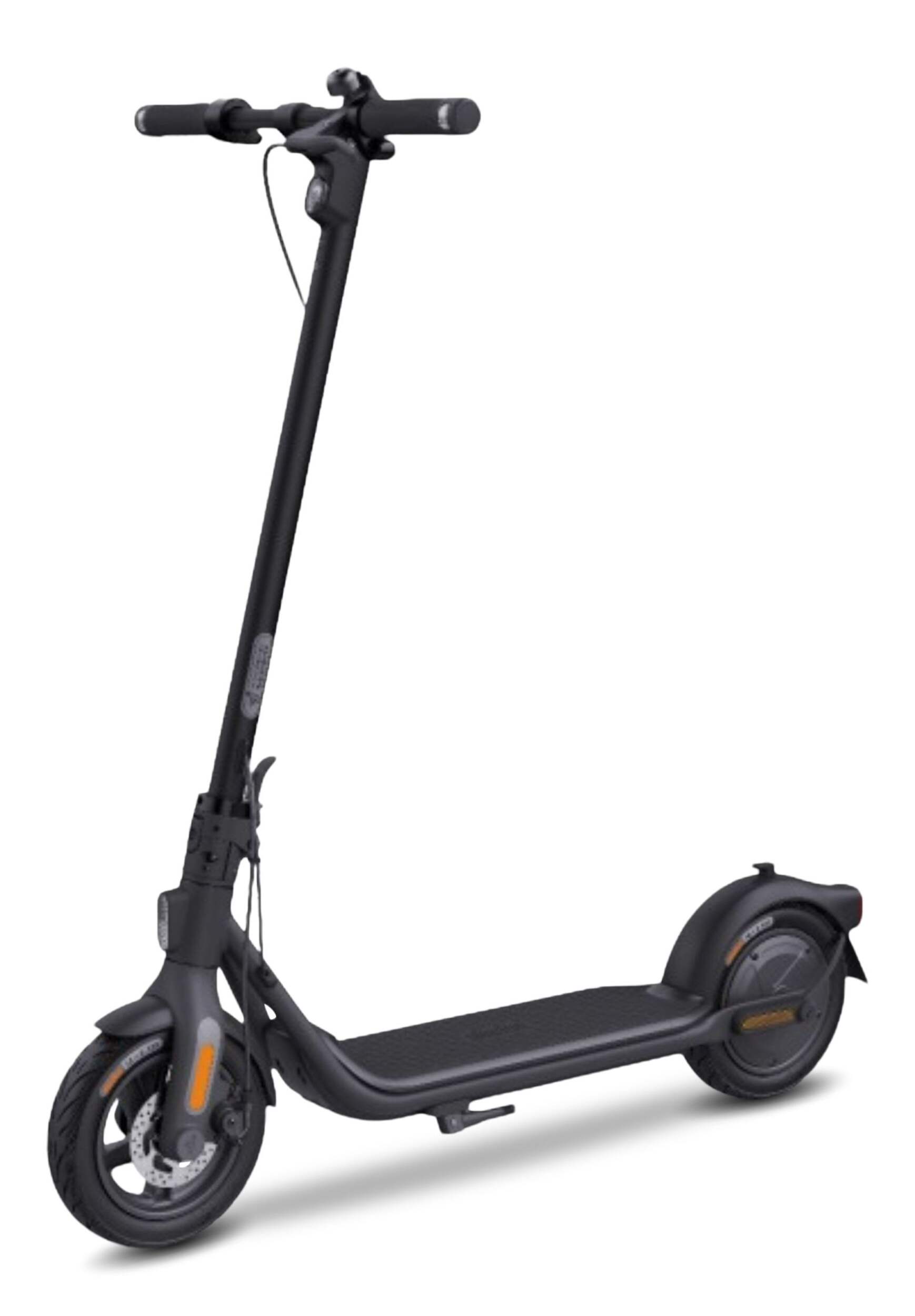 Segway Ninebot KickScooter F2 Pro Electric Scooter, Foldable, Dark Grey Front_Three_Fourths_Angled_Left
