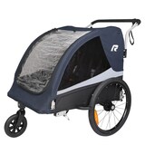Raleigh Rhythm Bike Trailer, Quick Assembly, All Weather, Blue Front_Angled_Left