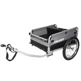 Raleigh Transport Bike Trailer with Weather Resistant Cover, Grey Front_Angled_Left