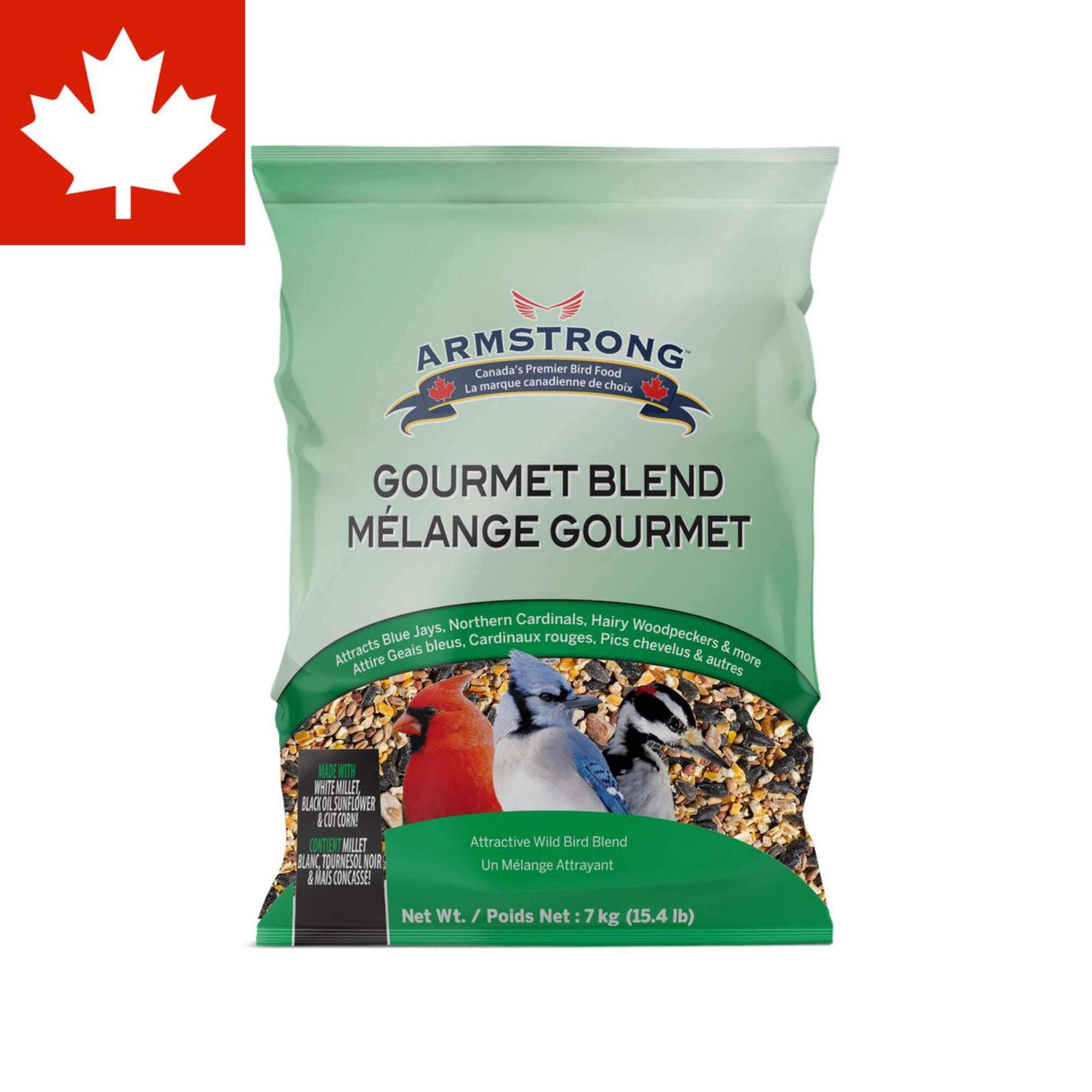 Armstrong Bird Watcher's Gourmet Blend Bird Seed, 7-kg Front_Flat