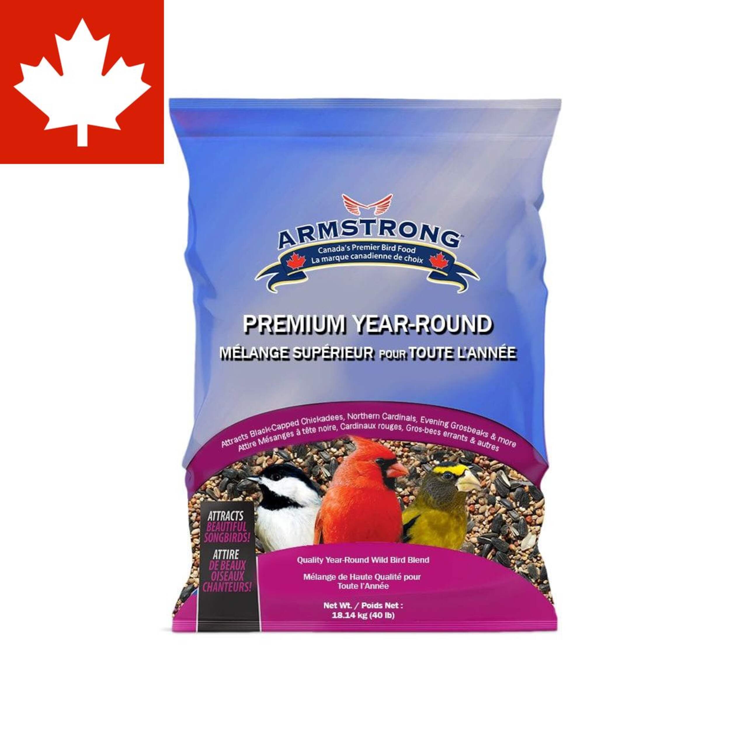 Armstrong Premium Year-Round Bird Seed, 18-kg Front_Flat