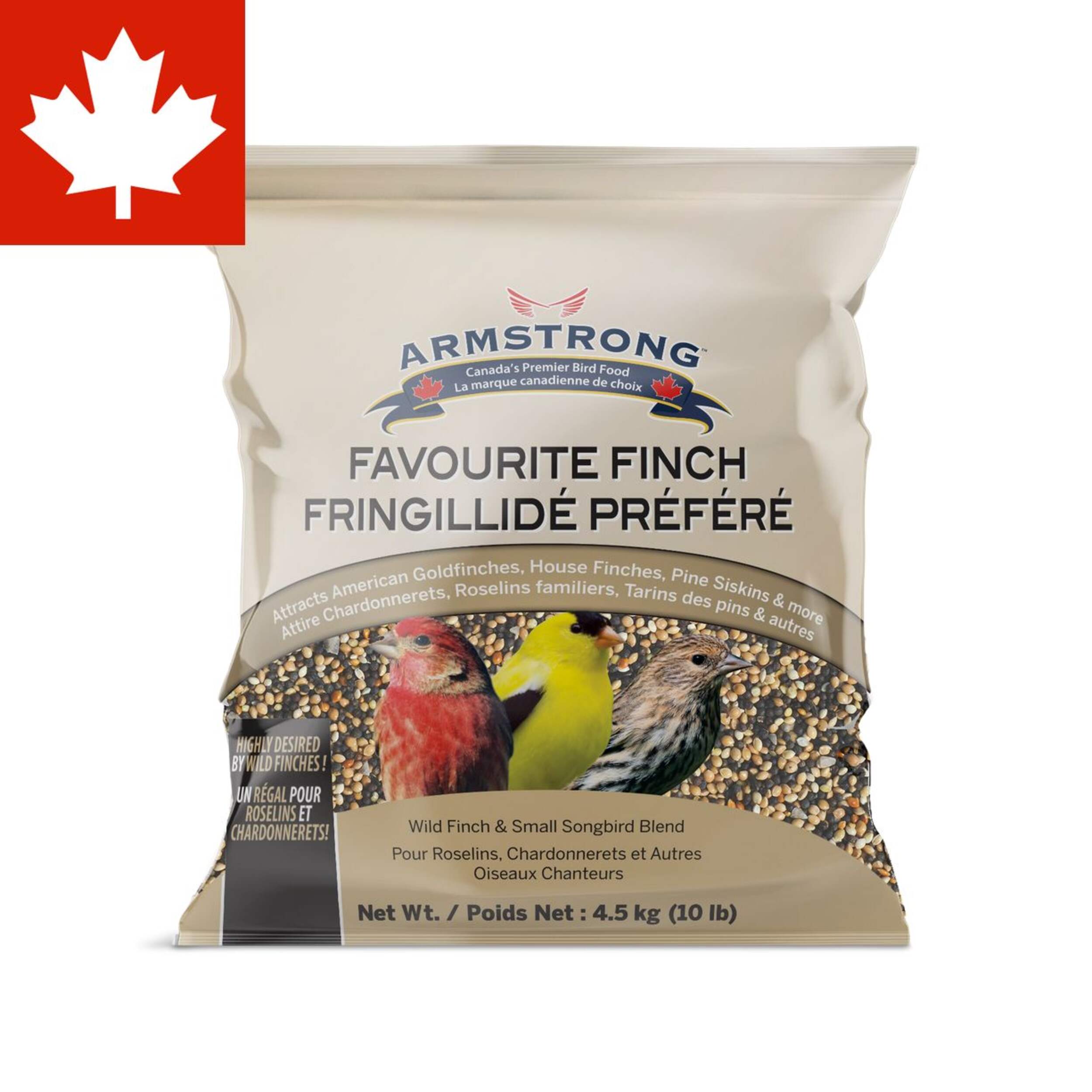 Armstrong Favourite Finch Bird Seed, 4.5-kg Front_Flat