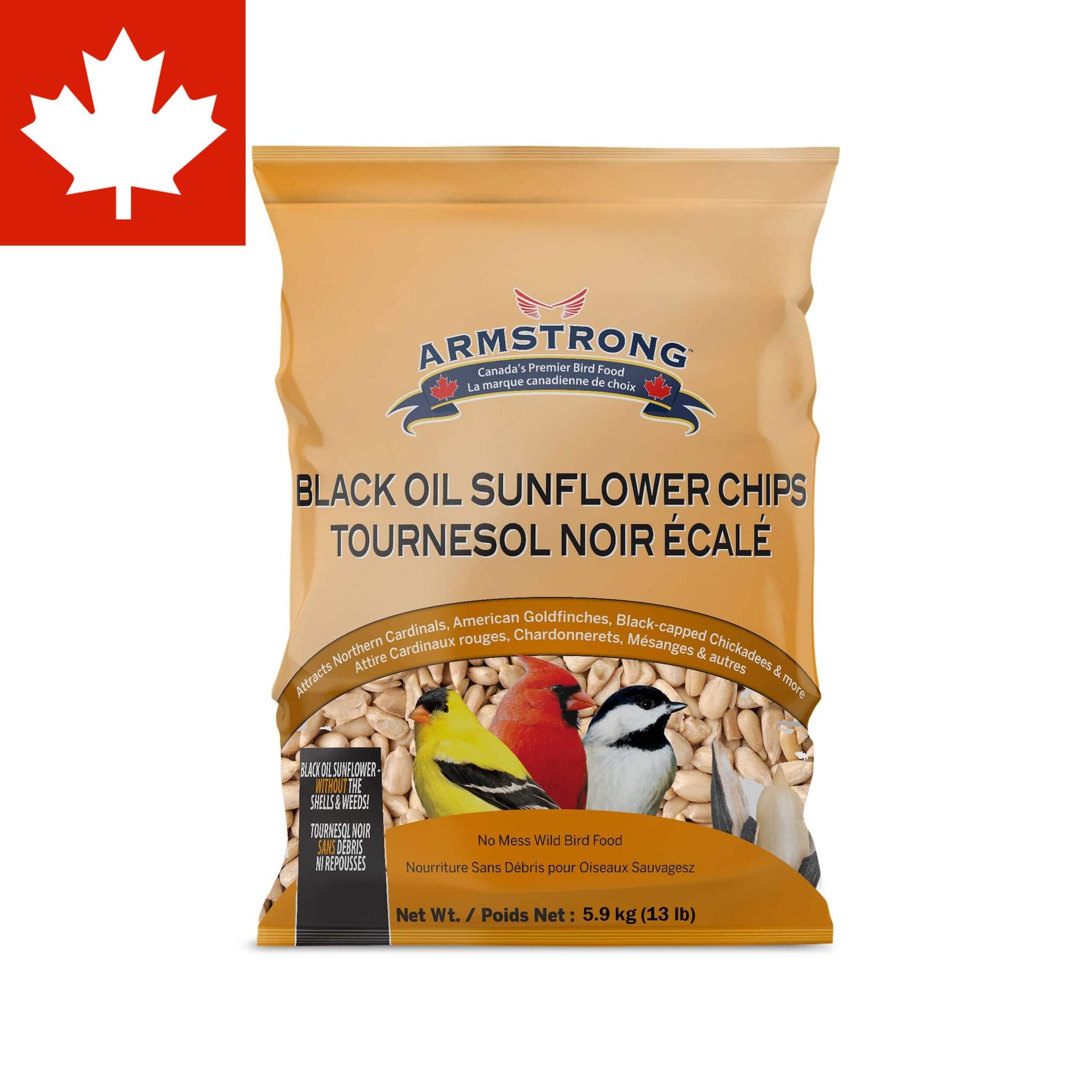 Armstrong High-Energy Sunflower Chips Bird Seed, 5.9-kg Front_Flat