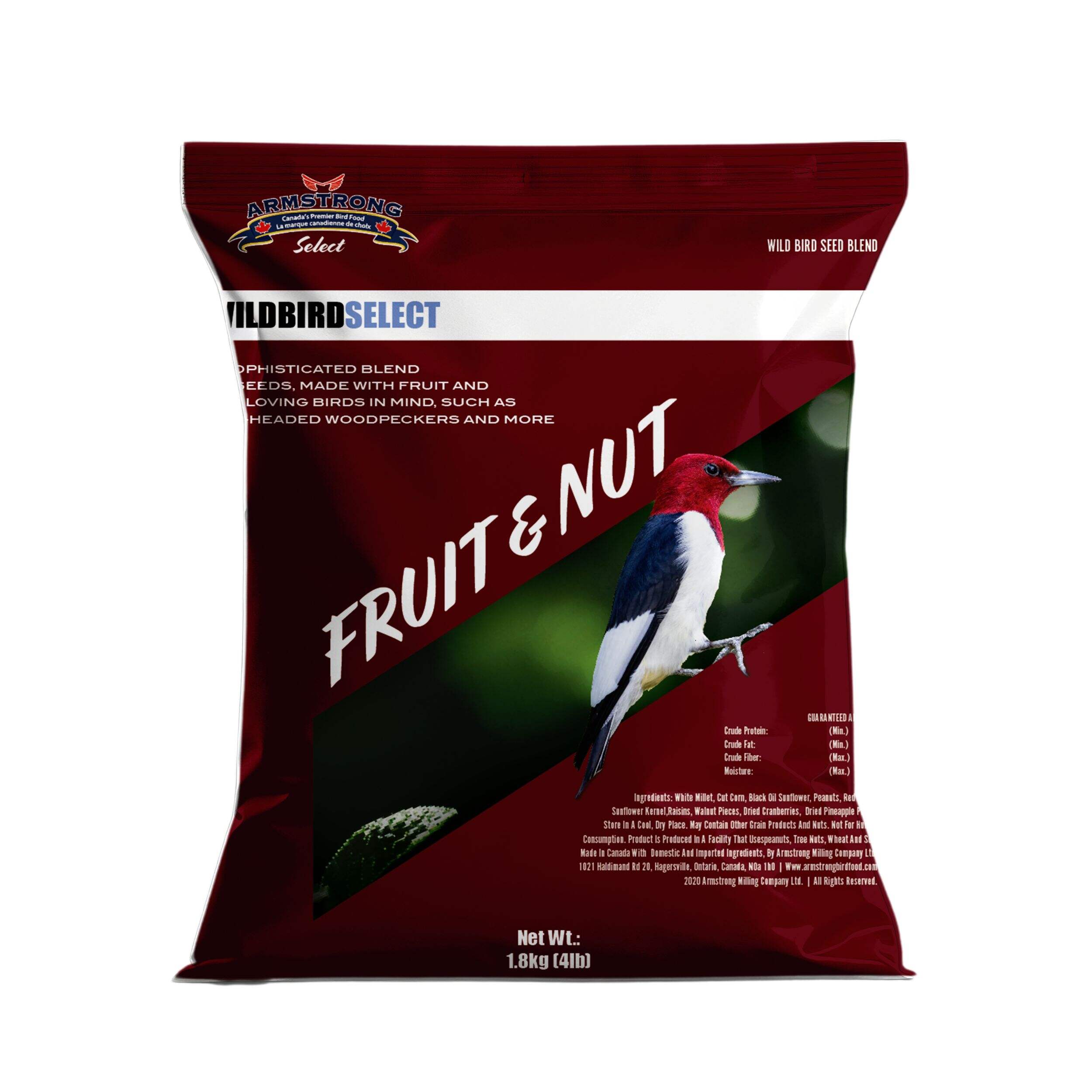Armstrong Wild Bird Select Fruit and Nut Bird Food, 1.8-kg Front_Flat