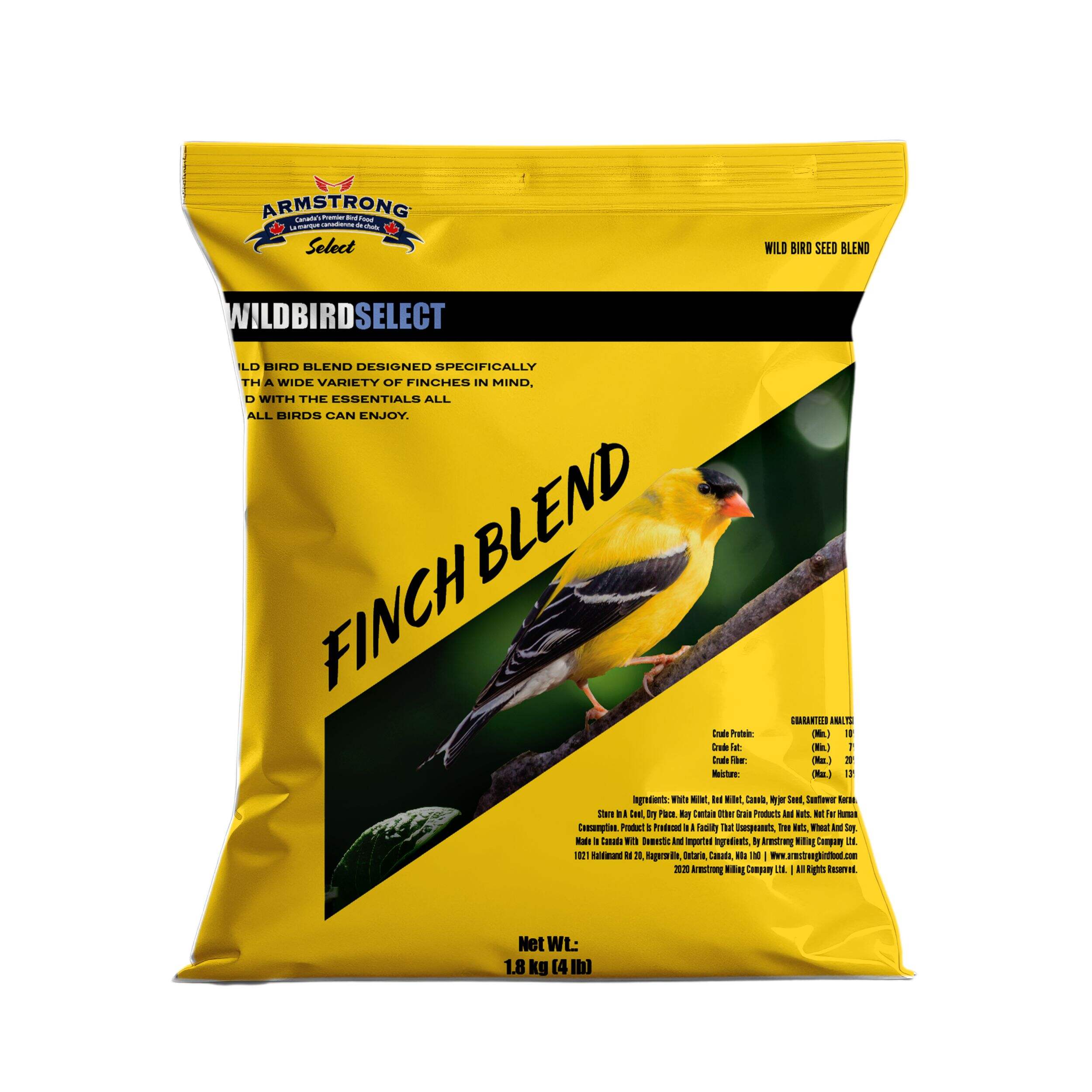 Armstrong Wild Bird Select Finch Blend Bird Food, 1.8-kg Front_Flat