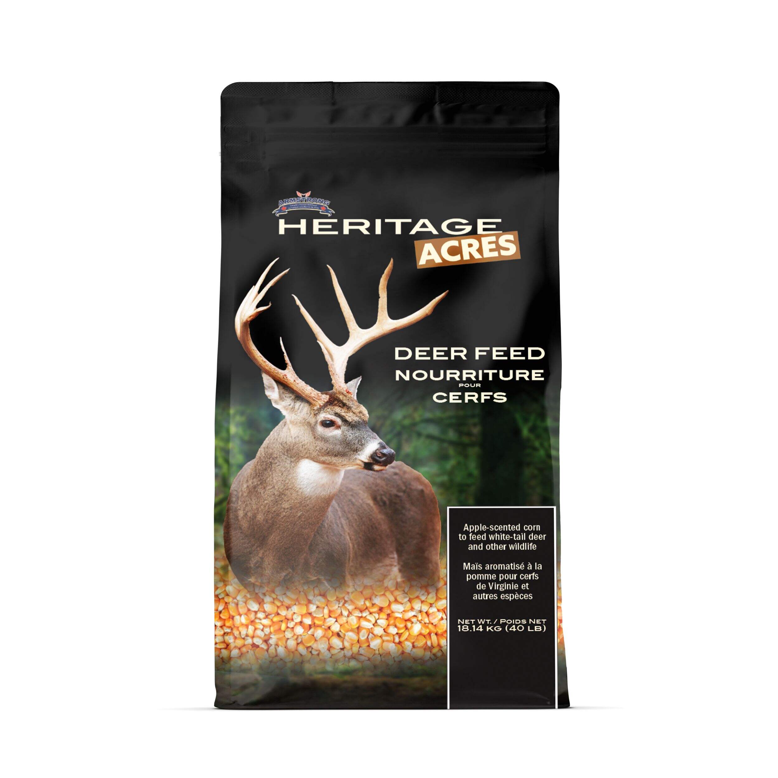 Armstrong Natural Apple Scented Corn Deer Feed, 18-kg Front_Flat