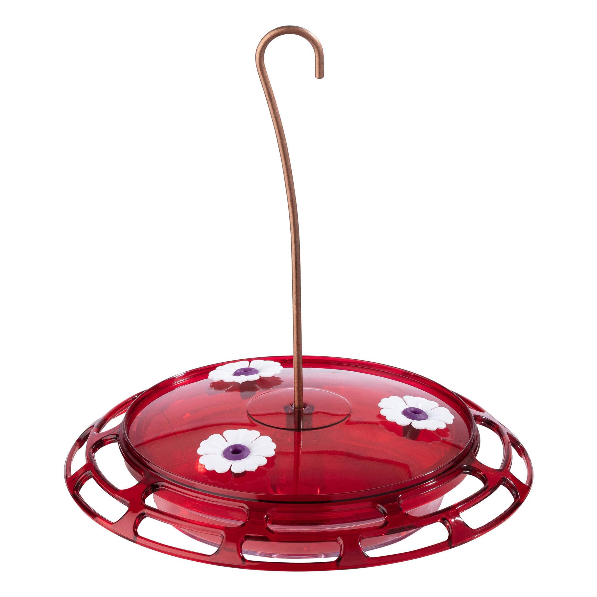 More Birds Bird Health+™ 3-in-1 Red Hanging Hummingbird Feeder Saucer, 6-oz Nectar Capacity Front_Elevated