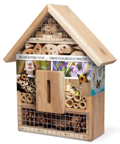 Portable Insect Bee House Wood Bug Rooms Shelters Nests Box Garden Decoration 