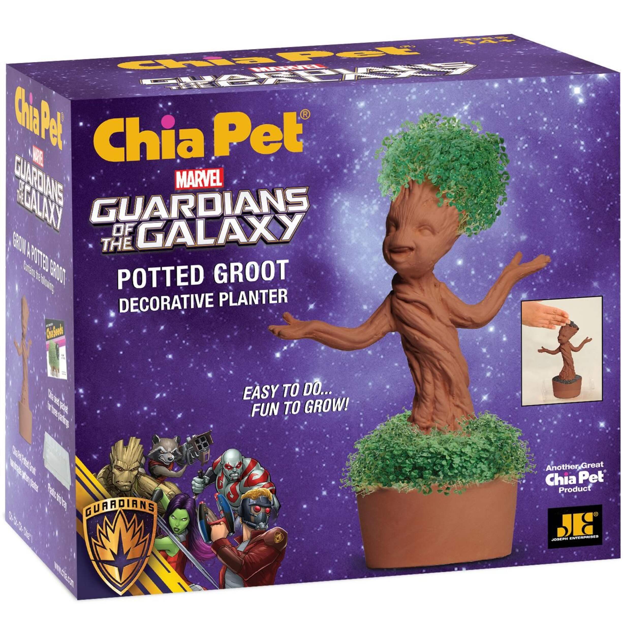 Chia Pet Groot Decorative Planter Front_Angled_Right