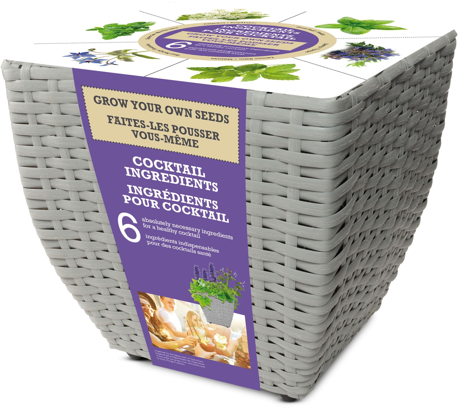 Bulbs Are Easy, AllinOne Planter with herbs and vegetables seeds