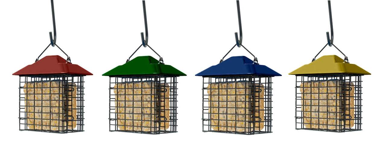Mangeoire double pour cage à oiseaux