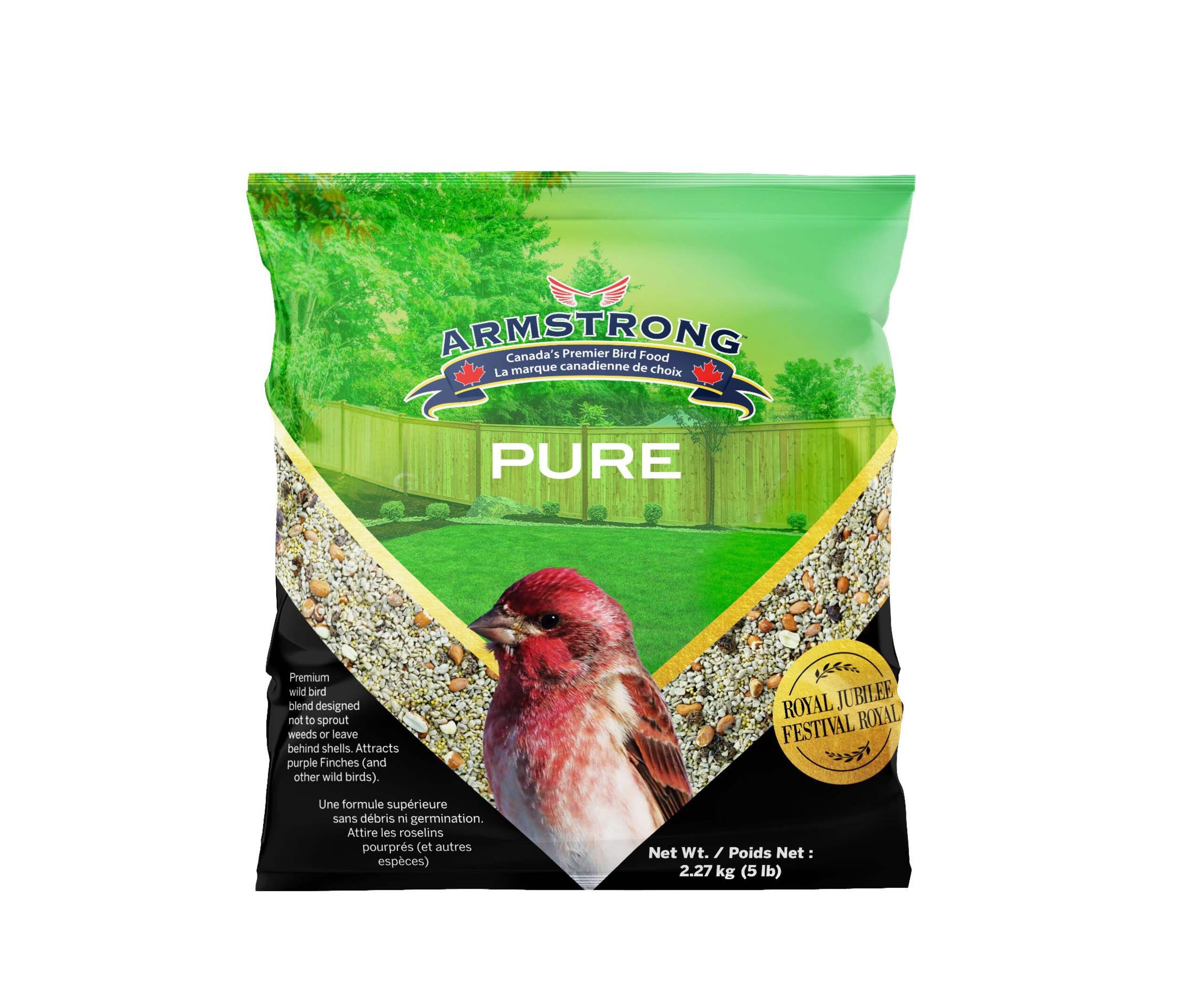 Armstrong Royal Jubilee Pure Garden Friendly Wild Bird Seed, 2.3-kg Front_Flat