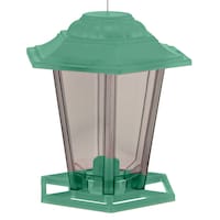 Mangeoire à oiseaux suspendue en plastique pour extérieur de mini lanterne Panacea, 0,5 lb