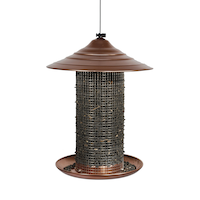 Mangeoire à graines de tournesol en cuivre brossé Panacea, 3,75 lb Front_Elevated