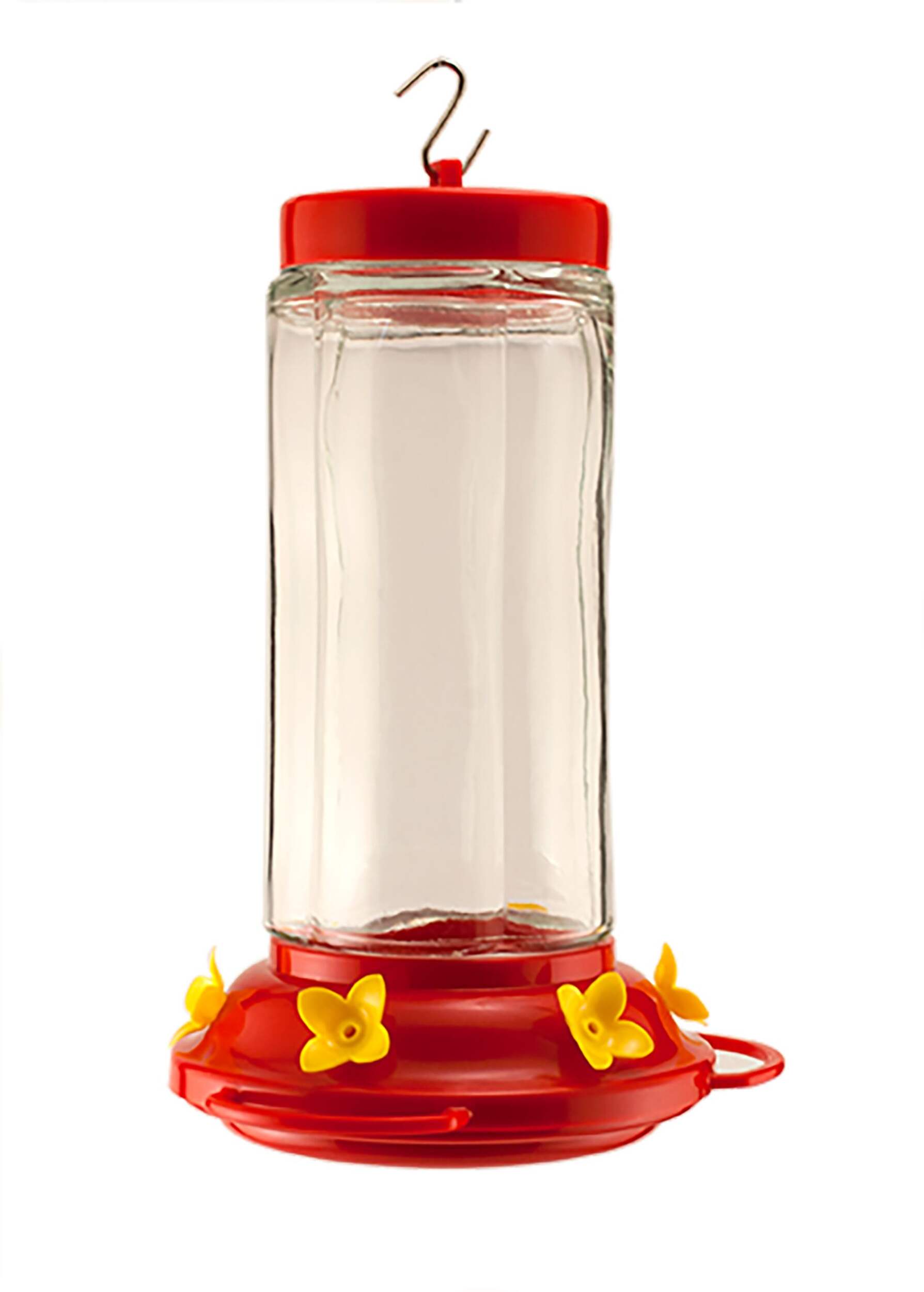 Grande mangeoire pour colibris en verre transparent à spirales Panacea, 30 oz, 10,3 po Front_Elevated