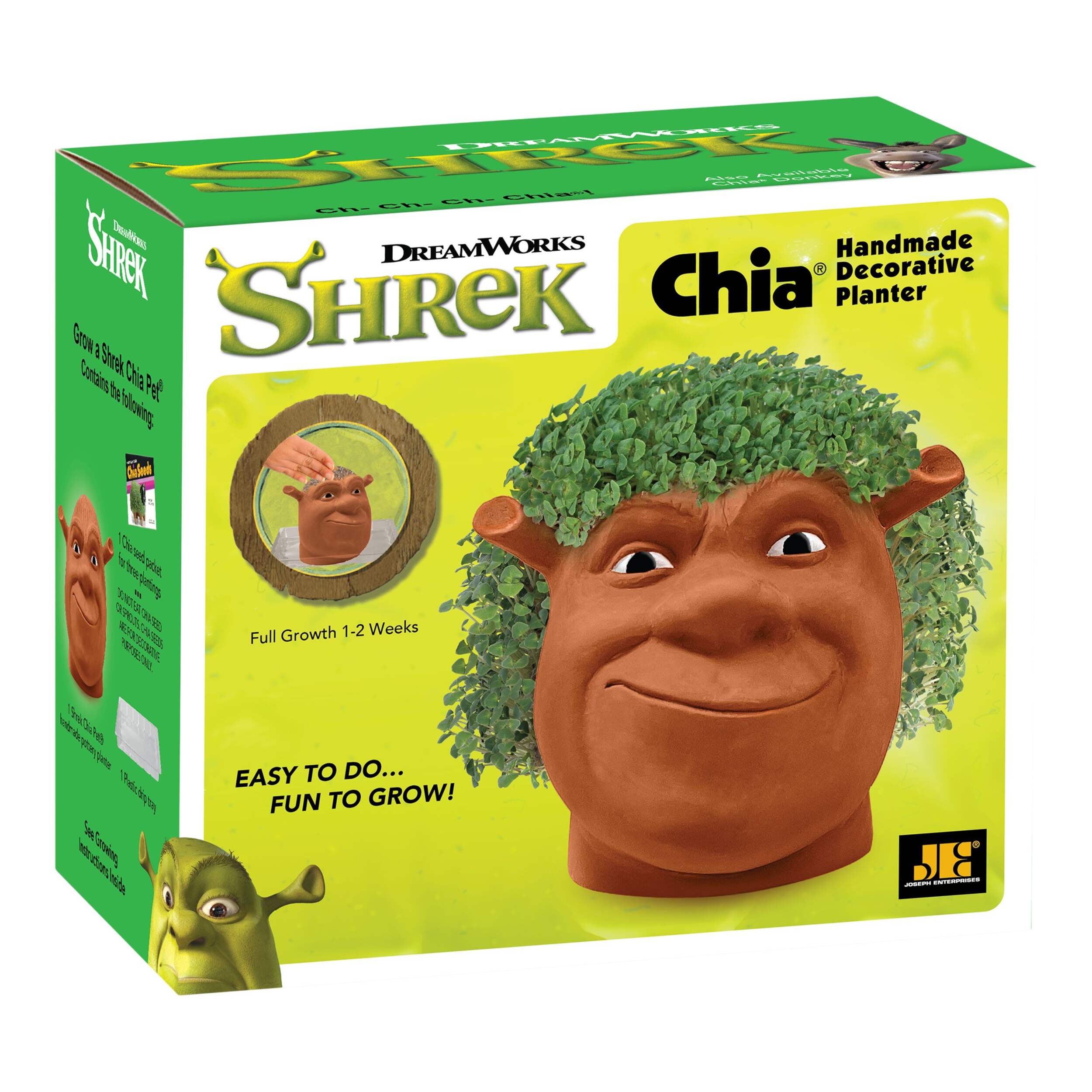 Chia Pet Dreamworks Shrek Decorative Pottery Planter Front_Angled_Right