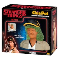 Chia Pet Dustin from Stranger Things Decorative Pottery Planter Front_Angled_Left