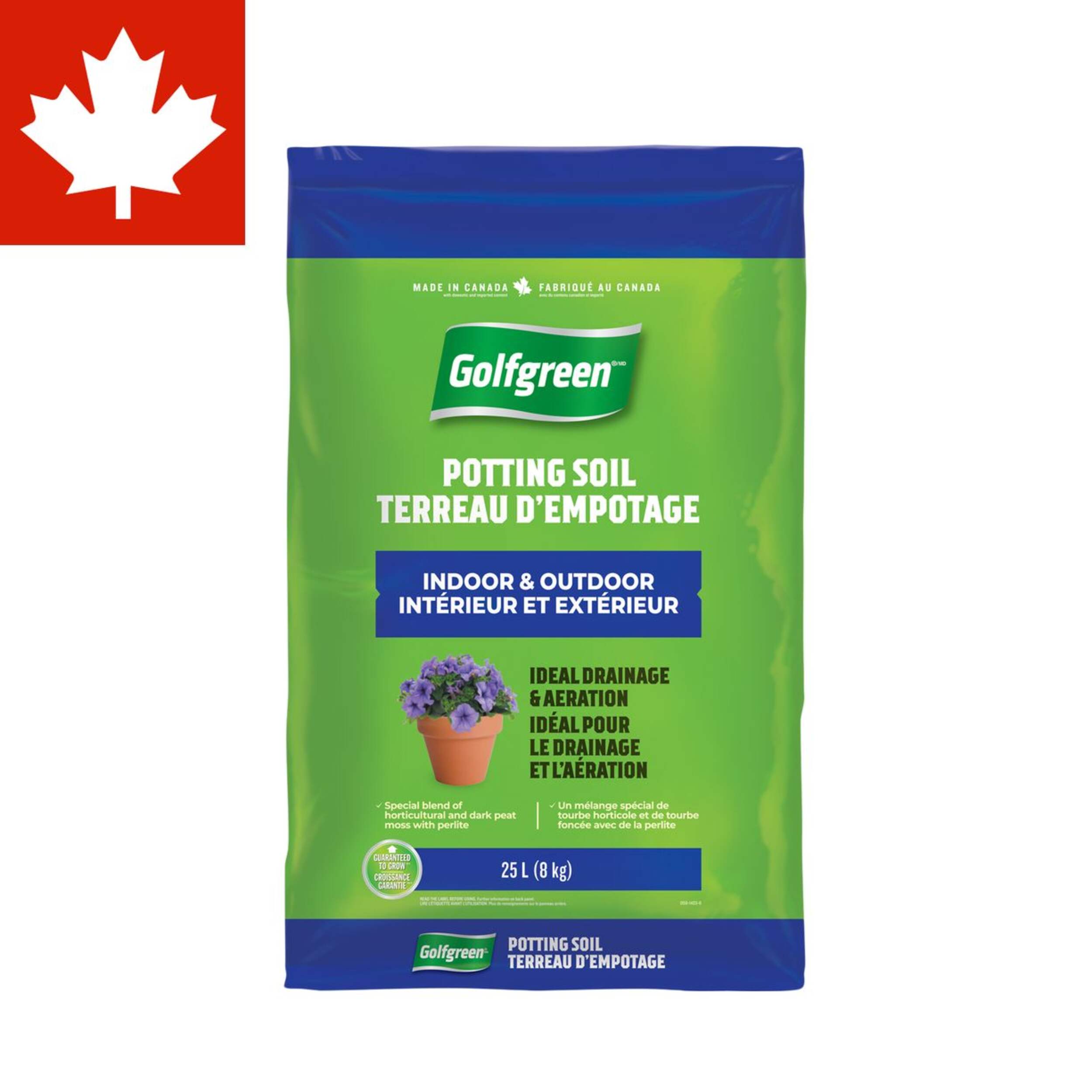 Golfgreen Potting Soil for Indoor & Outdoor Use, 25-L Front_Flat