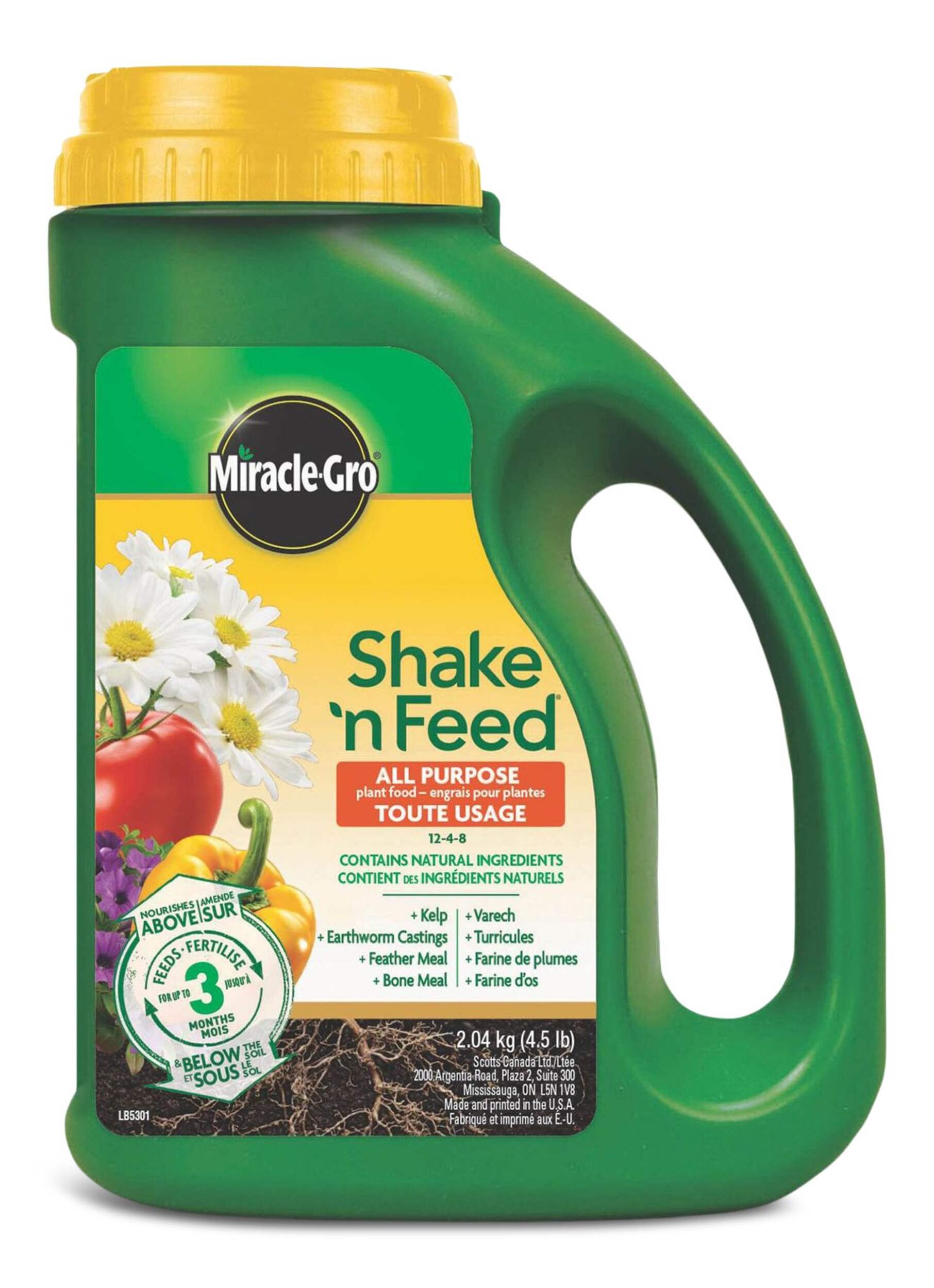 Miracle-Gro® Shake N Feed All Purpose Plant Food, 2-kg Front_Flat