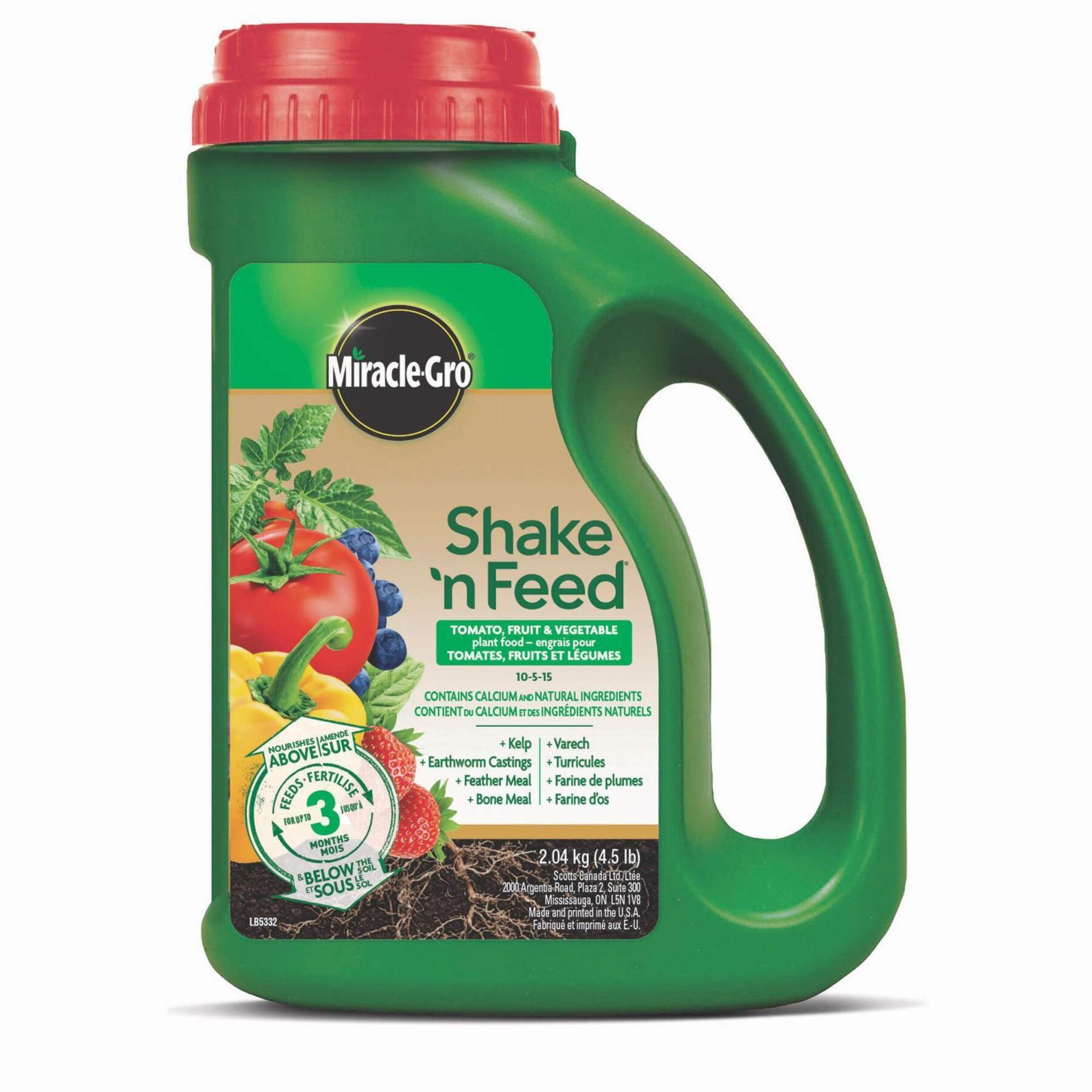 Miracle-Gro® Shake N Feed Tomato, Fruits & Vegetables Plant Food, 2-kg Front_Flat