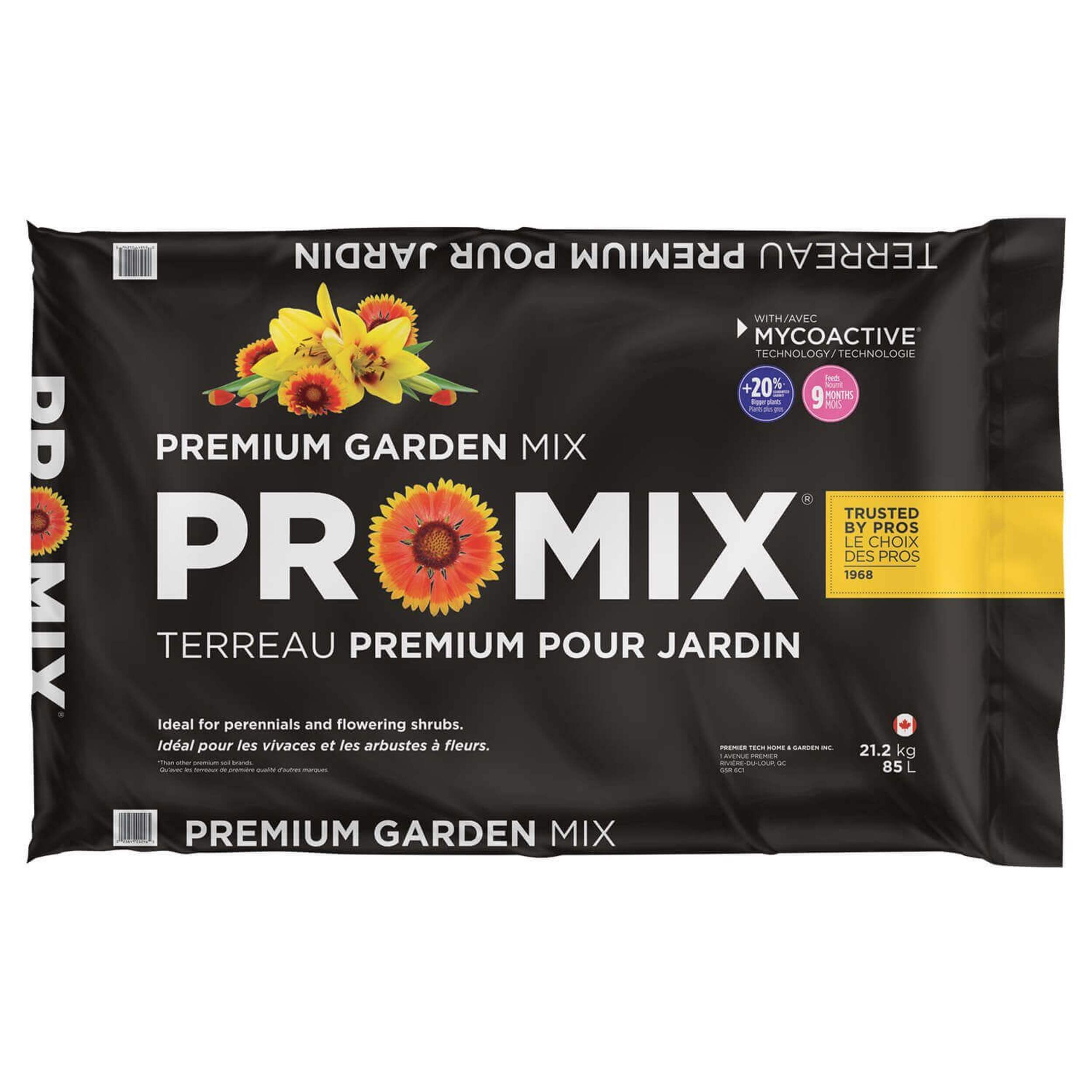PRO-MIX Garden Mix, 20% Bigger Plants, 85-L Front_Flat