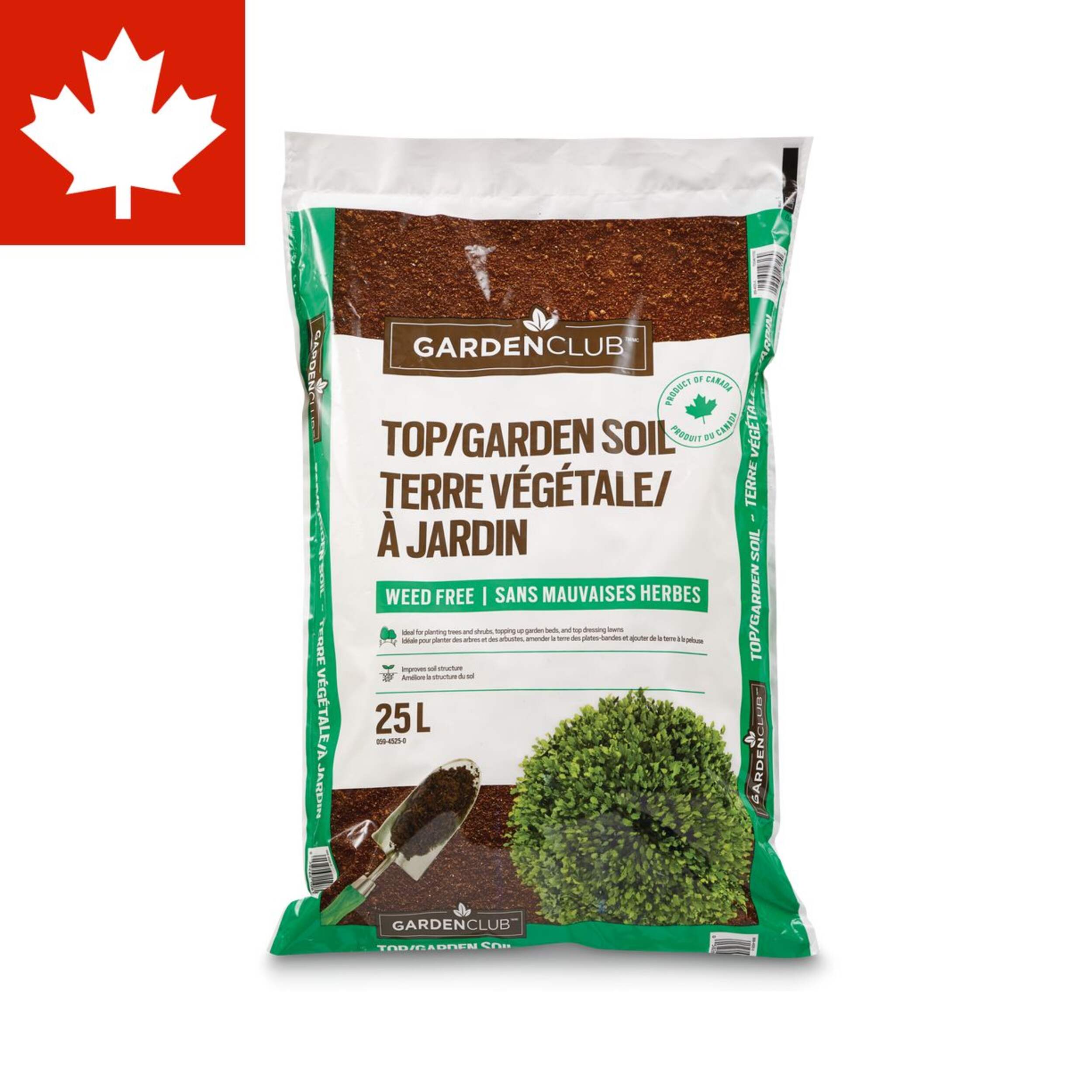 Garden Club Garden Top Soil, Weed Free, 25-L Front_Flat